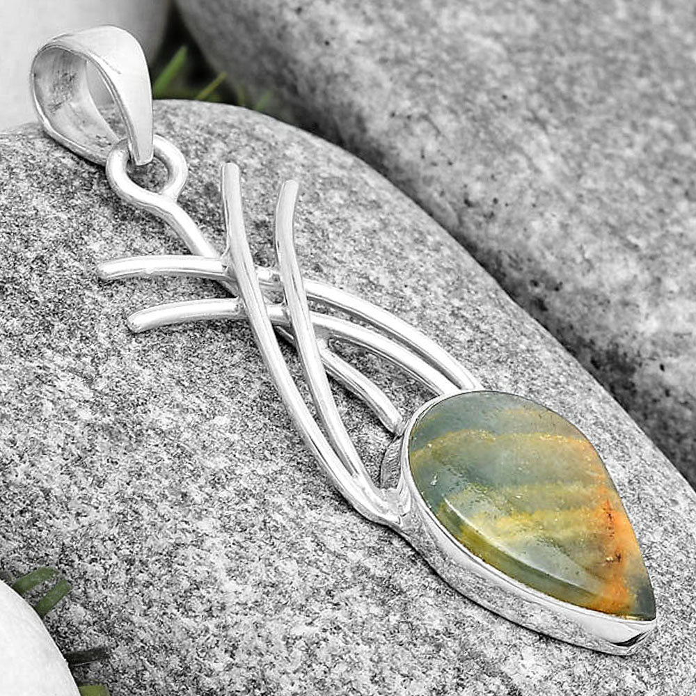 Natural Blue Aragonite Pendant P-1010 SDP129160