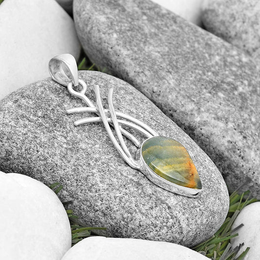 Natural Blue Aragonite Pendant P-1010 SDP129160