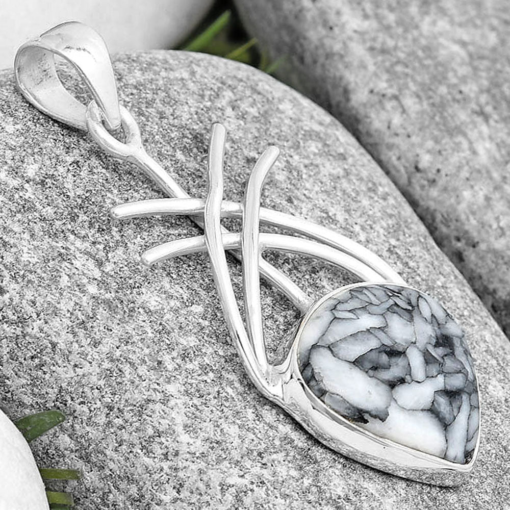 Natural Pinolith Stone Pendant P-1010 SDP129183