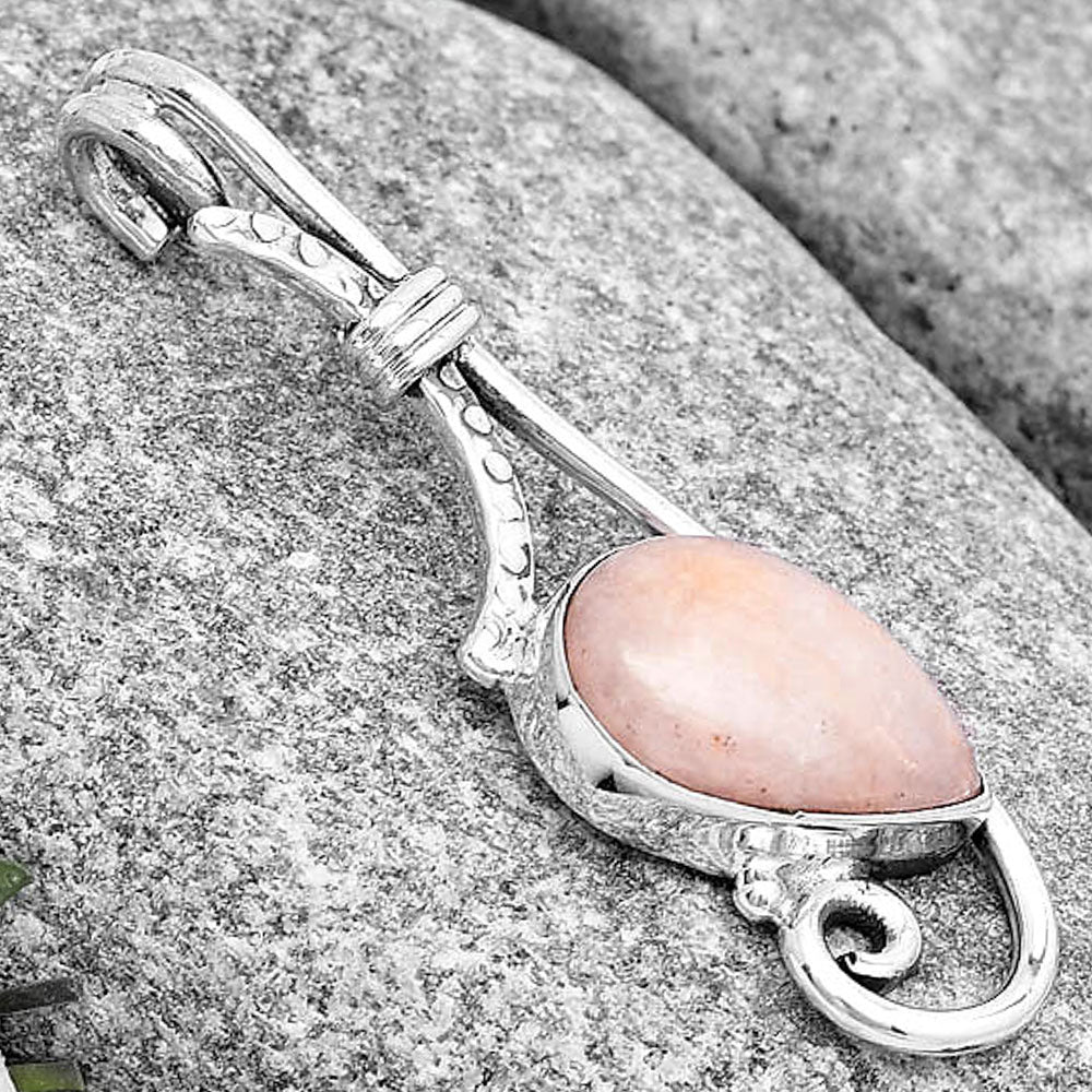 Natural Pink Scolecite Pendant P-1682 SDP129225
