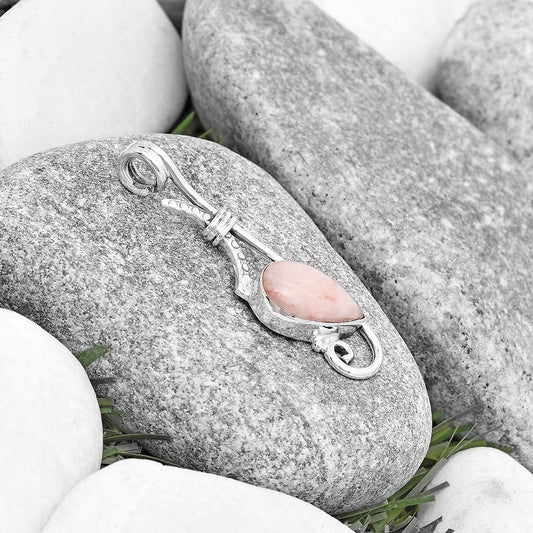 Natural Pink Scolecite Pendant P-1682 SDP129234