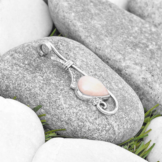 Natural Pink Scolecite Pendant P-1682 SDP129245