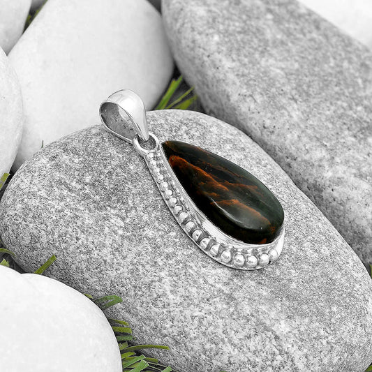 Natural Turkish Rainforest Chrysocolla Pendant P-1326 SDP129294