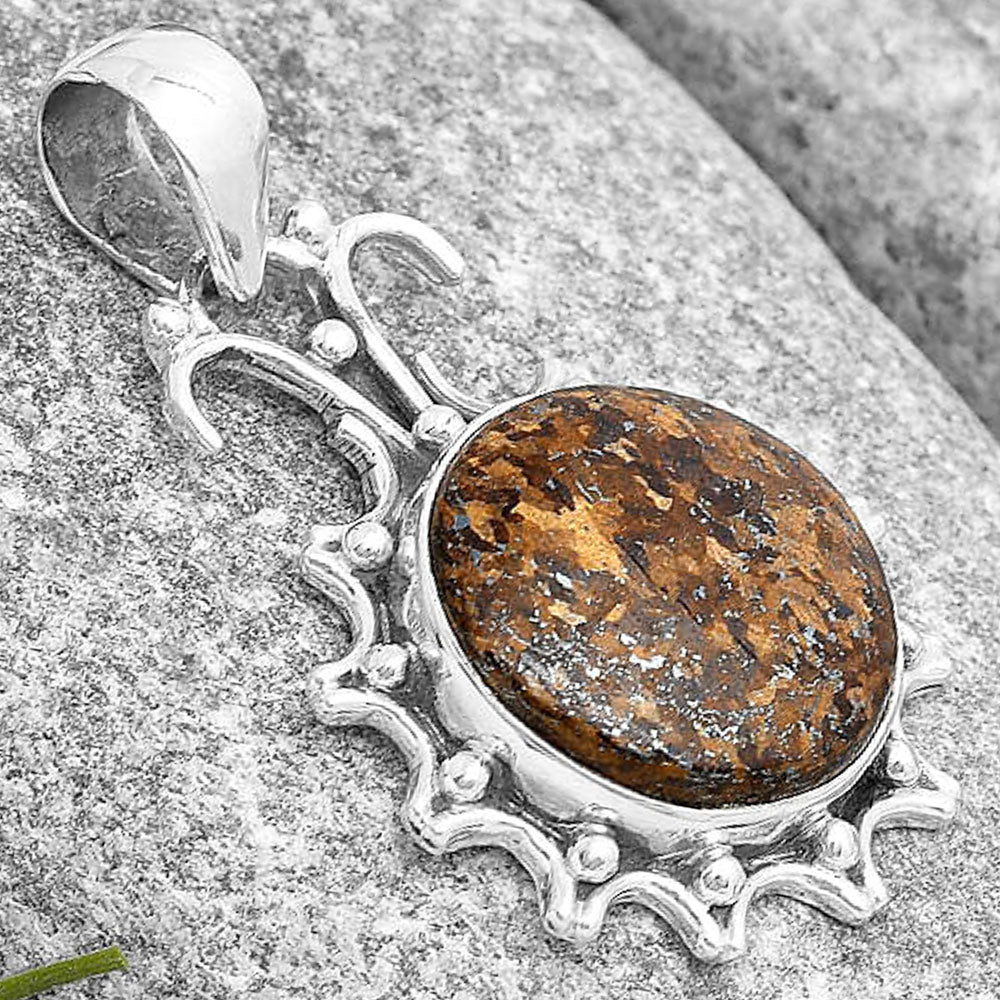Natural Bronzite Pendant P-1249 SDP129391