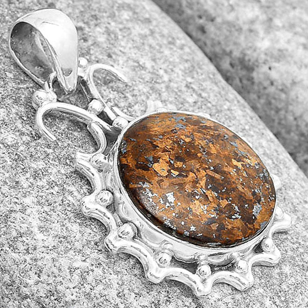 Natural Bronzite Pendant P-1249 SDP129411