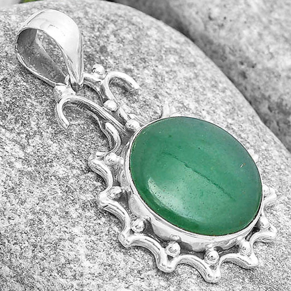 Natural Green Aventurine Pendant P-1249 SDP129413