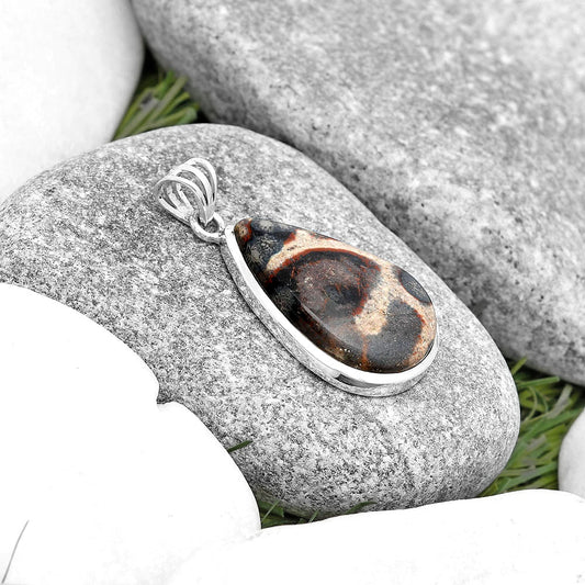 Natural Viper Skin Jasper Pendant P-1002 SDP129648