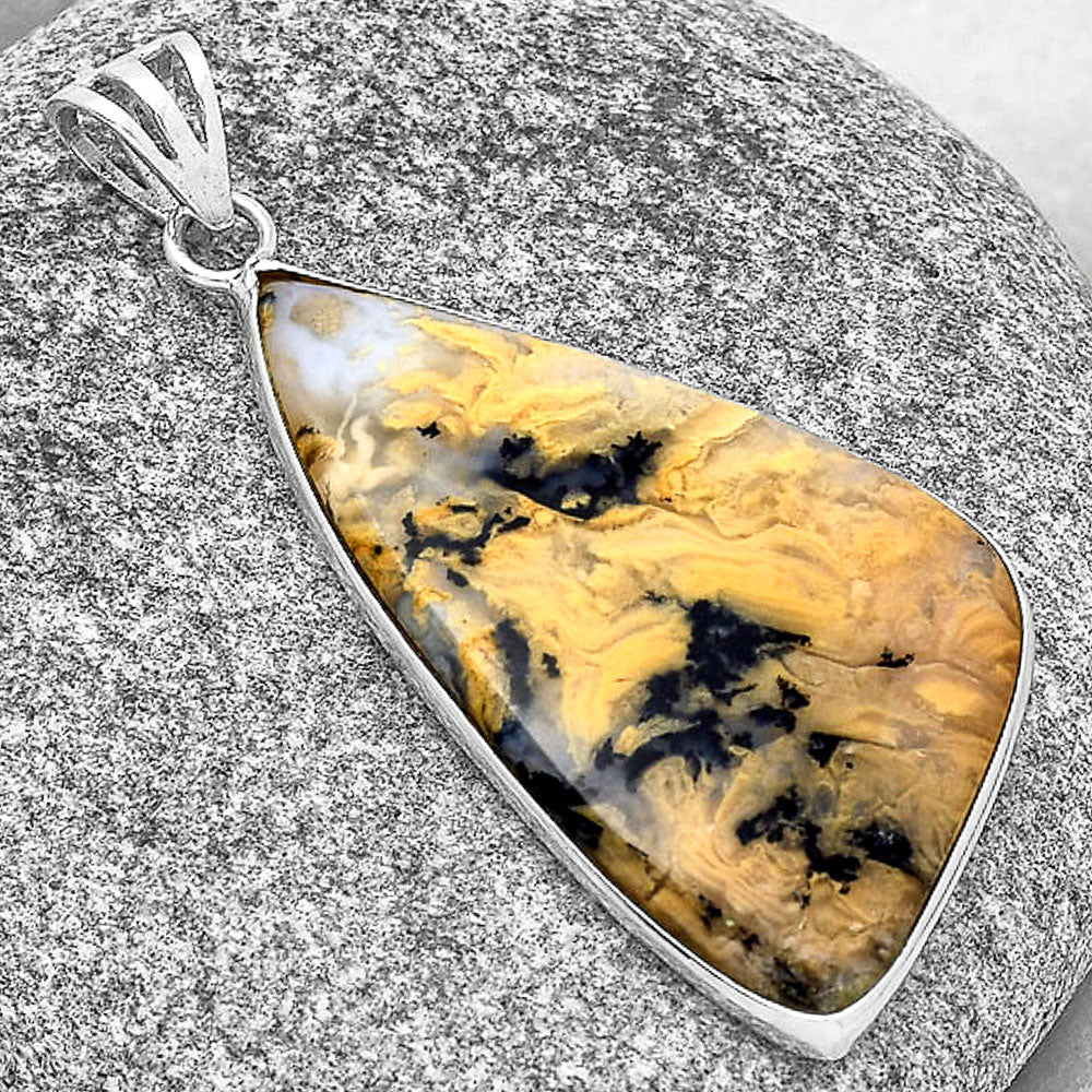 Natural Rose Plume Agate Pendant P-1001 SDP130113