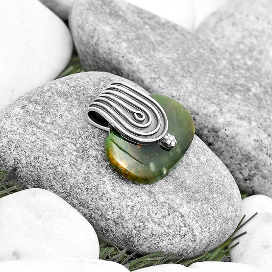 Natural Chrome Chalcedony Pendant P-1584 SDP130401