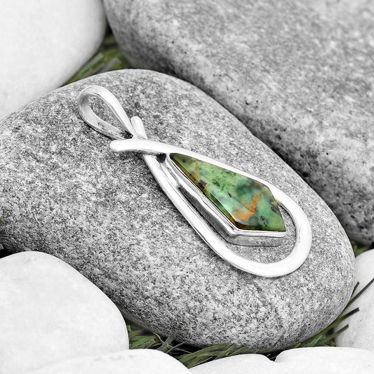 Natural Chrome Chalcedony Pendant P-1314 SDP130548