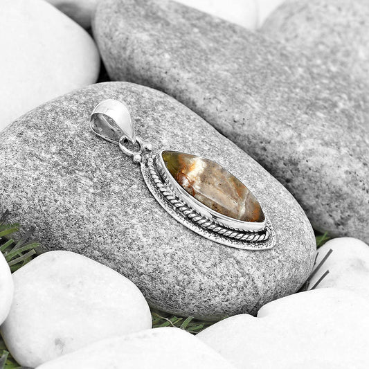 Natural Australian Prehnite Pendant P-1181 SDP130587