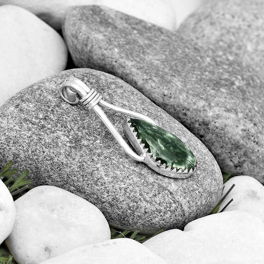 Natural Russian Seraphinite Pendant P-1587 SDP130617