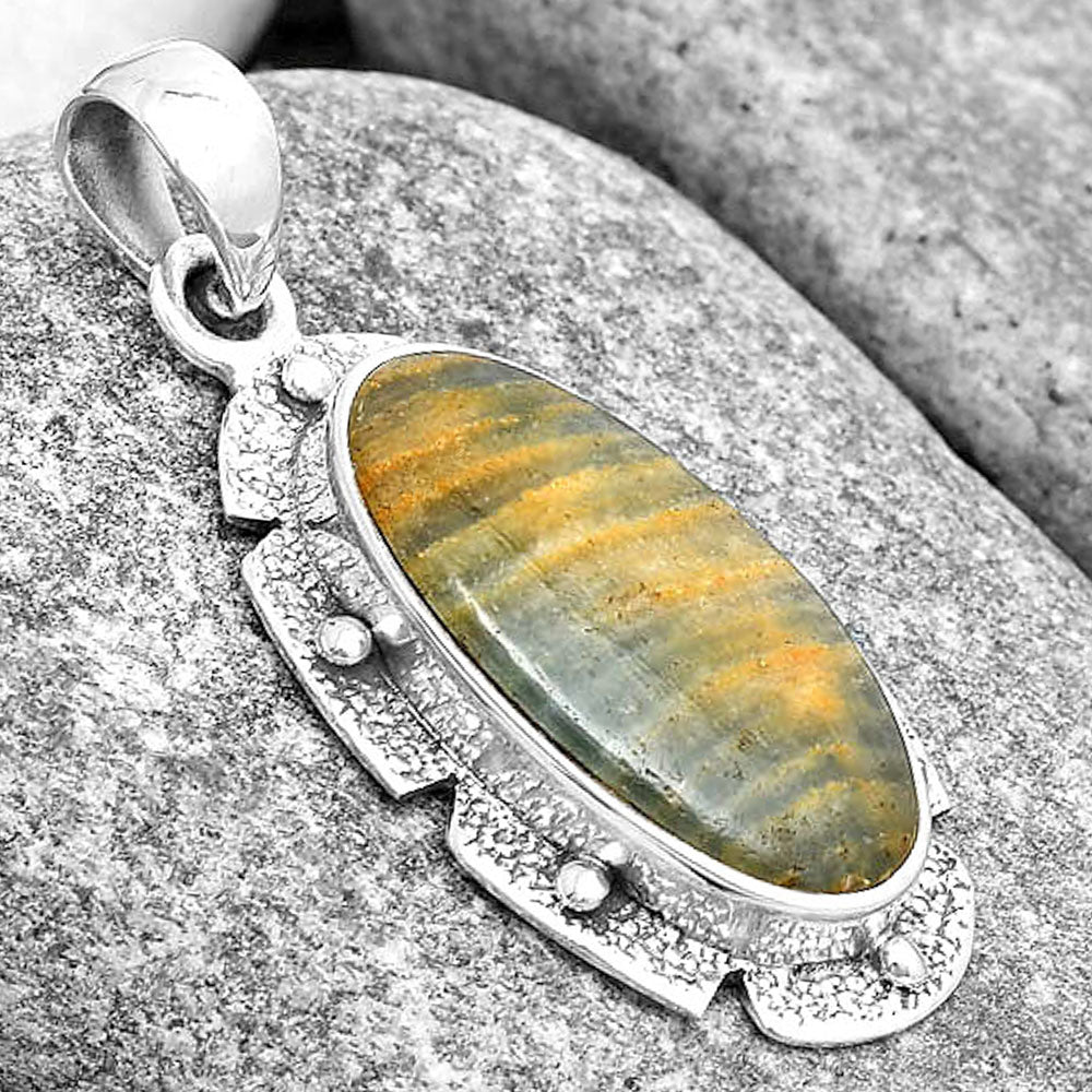 Natural Blue Aragonite Pendant P-1485 SDP130705