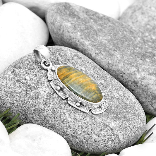 Natural Blue Aragonite Pendant P-1485 SDP130705