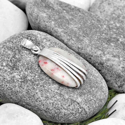 Natural Cinnabar Pendant P-1302 SDP130730