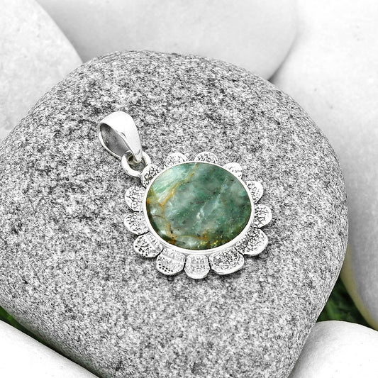 Natural Larsonite Jasper Pendant P-1205 SDP130772