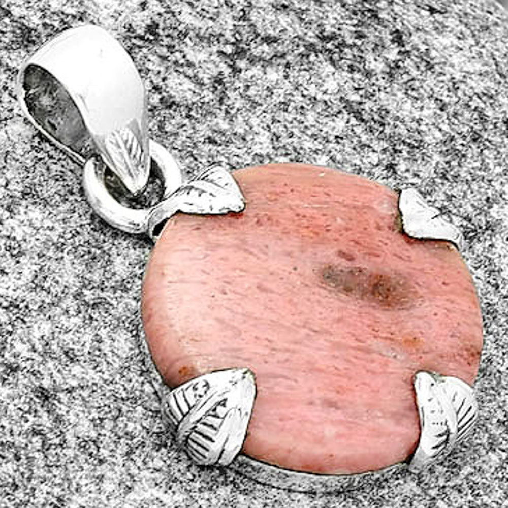 Natural Pink Tulip Quartz Pendant P-1548 SDP130986