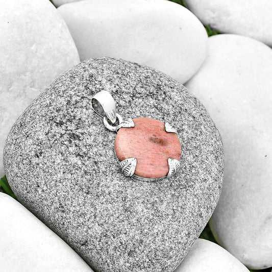 Natural Pink Tulip Quartz Pendant P-1548 SDP130986