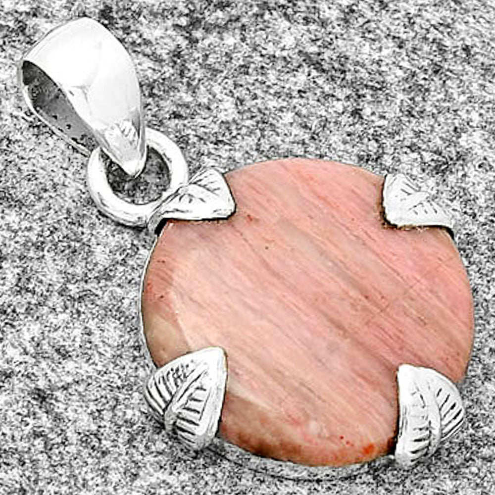 Natural Pink Tulip Quartz Pendant P-1548 SDP131010
