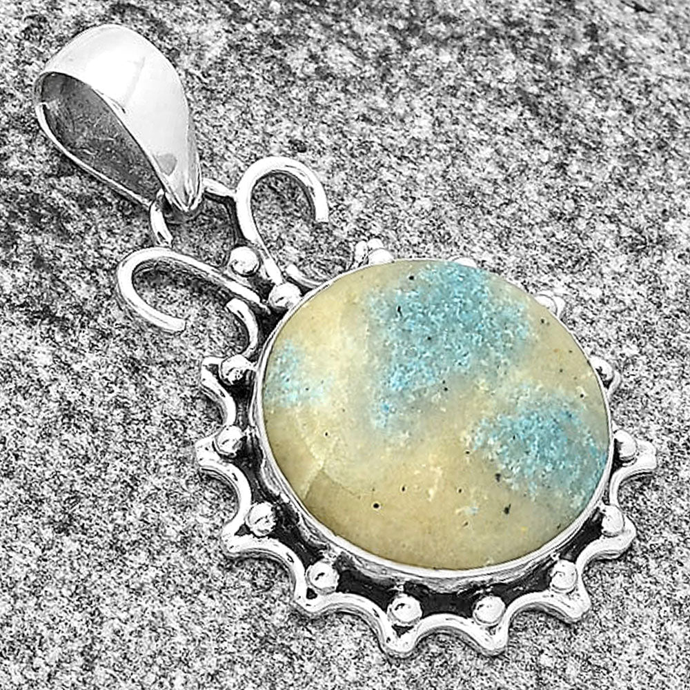 Natural Cavansite - India Pendant P-1249 SDP131061