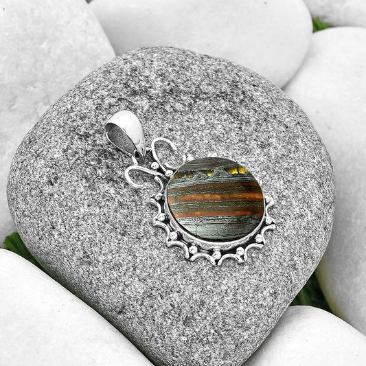 Natural Iron Tiger Eye Pendant P-1249 SDP131065
