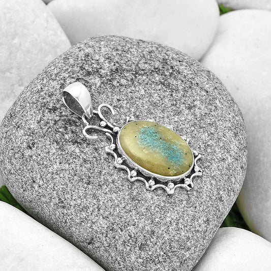 Natural Cavansite - India Pendant P-1249 SDP131070