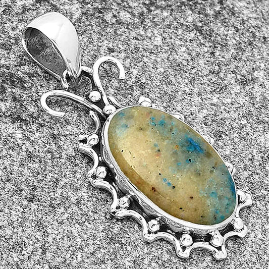 Natural Cavansite - India Pendant P-1249 SDP131071