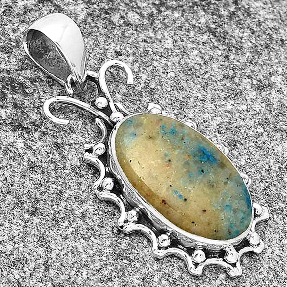 Natural Cavansite - India Pendant P-1249 SDP131071
