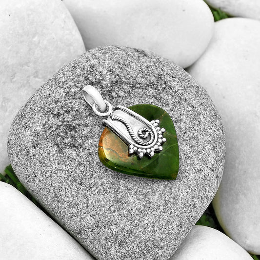 Natural Chrome Chalcedony Pendant P-1313 SDP131165