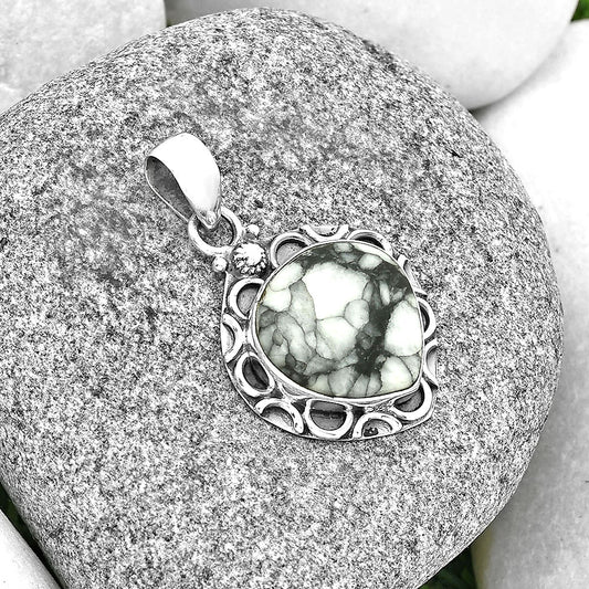 Natural Pinolith Stone Pendant P-1242 SDP131242