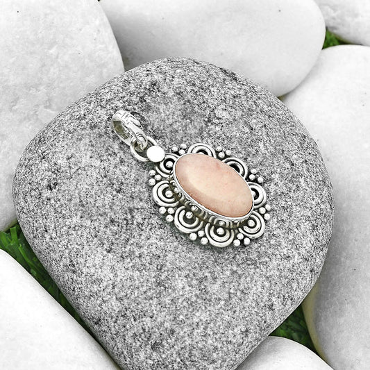 Filigree - Natural Pink Scolecite Pendant P-1330 SDP131290