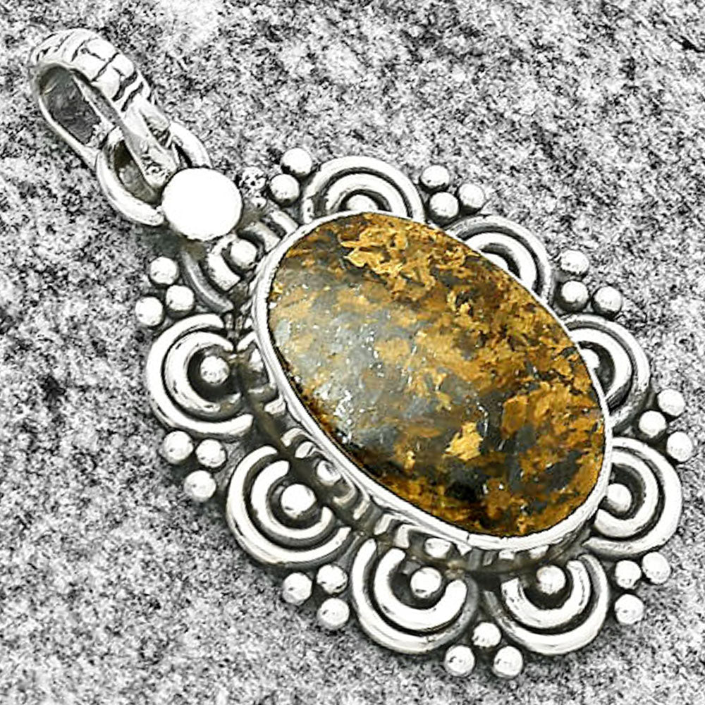 Filigree - Natural Bronzite Pendant P-1330 SDP131292