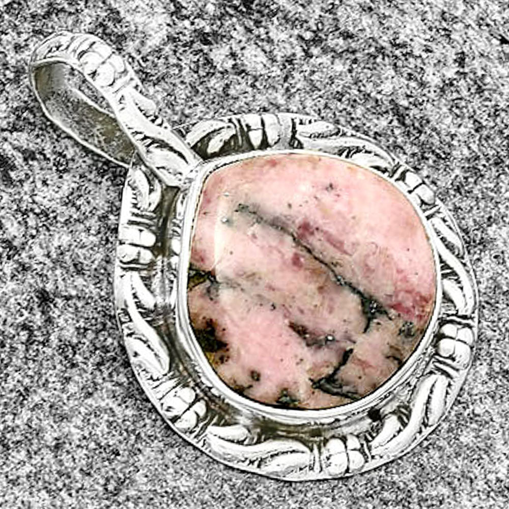 Natural Rhodonite Pendant P-1375 SDP131388
