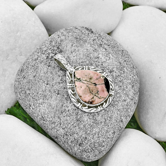 Natural Rhodonite Pendant P-1375 SDP131393