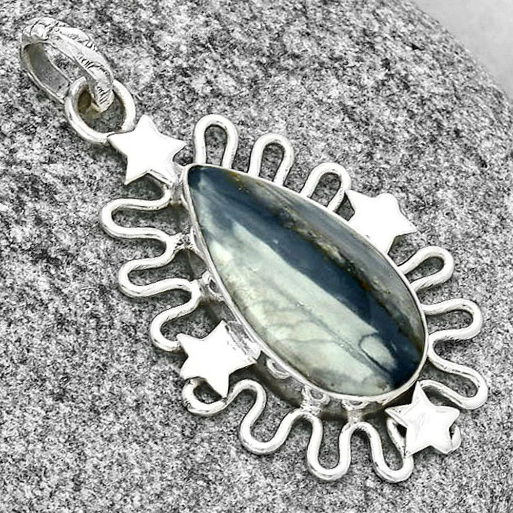 Star - Natural Picasso Jasper Pendant P-1454 SDP131411