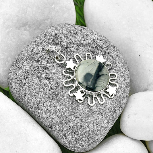 Star - Natural Picasso Jasper Pendant P-1454 SDP131412