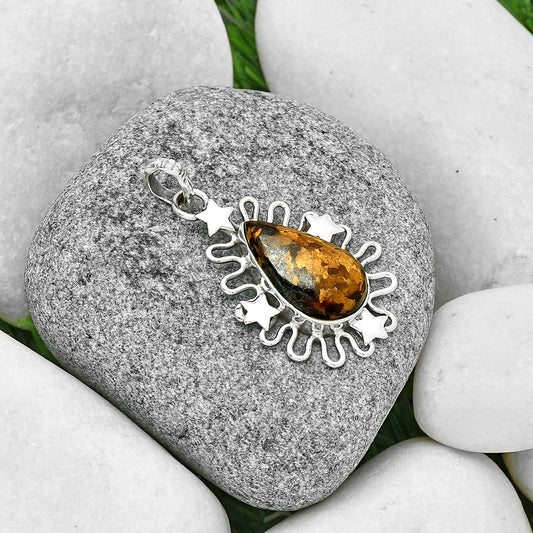 Star - Natural Bronzite Pendant P-1454 SDP131418