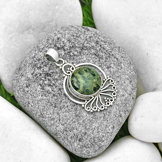Natural Star Galaxy Jasper Pendant P-1544 SDP131447