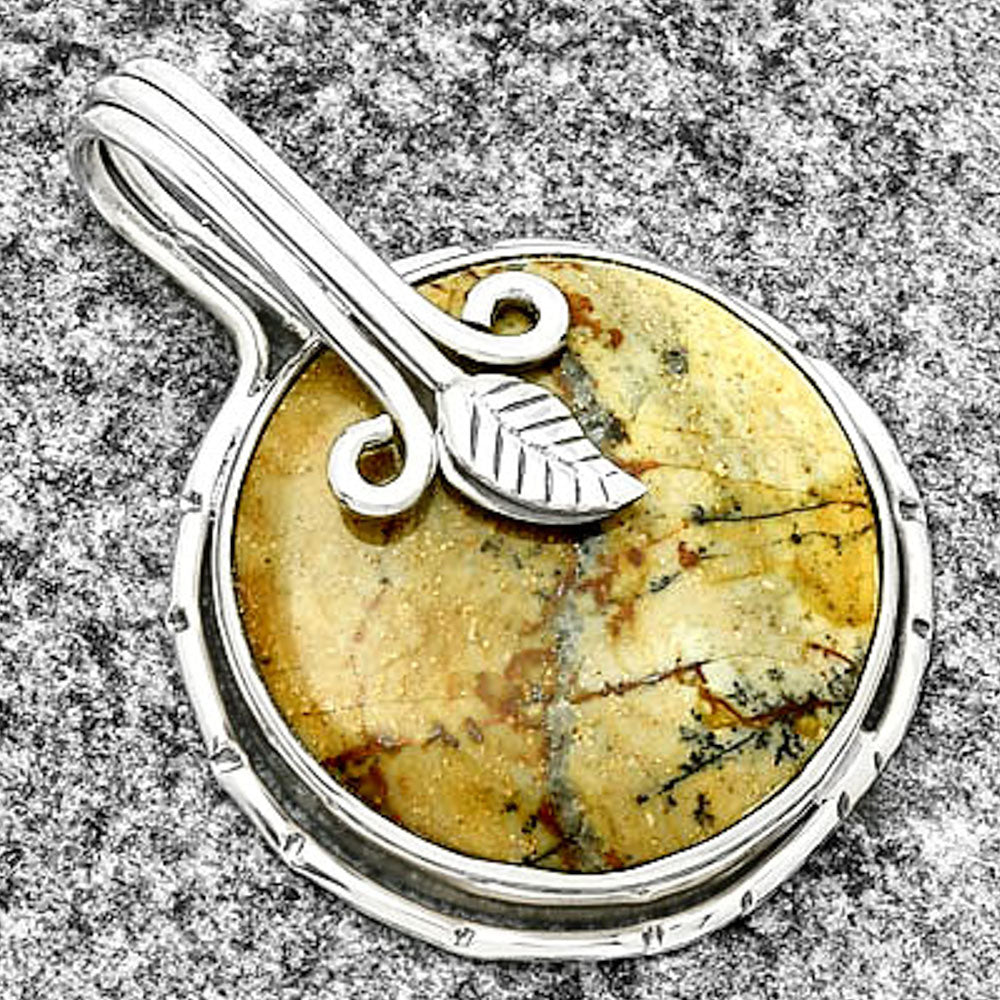 Natural Rocky Butte Picture Jasper Pendant P-1643 SDP131516