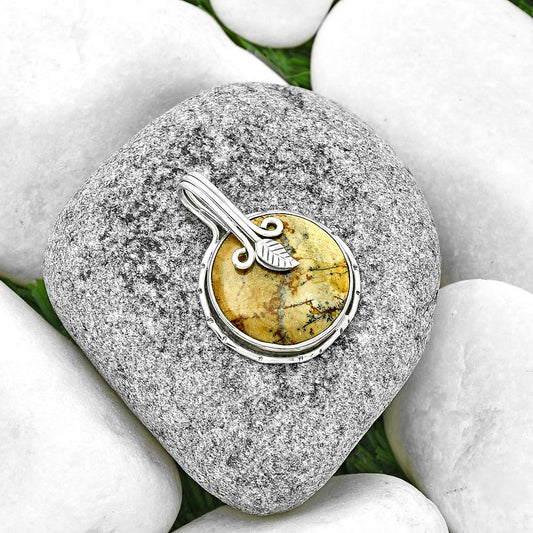 Natural Rocky Butte Picture Jasper Pendant P-1643 SDP131516