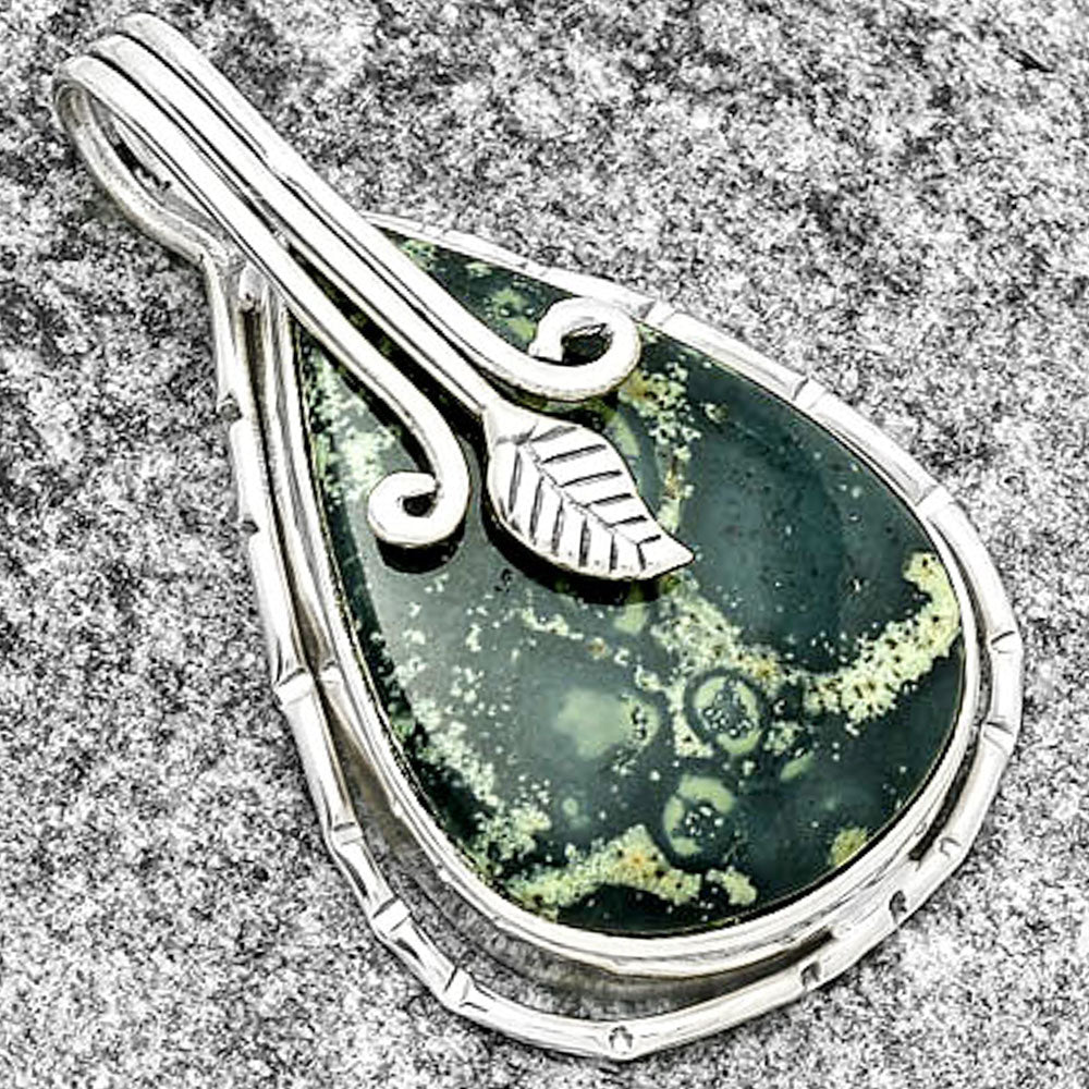 Natural Star Galaxy Jasper Pendant P-1643 SDP131537