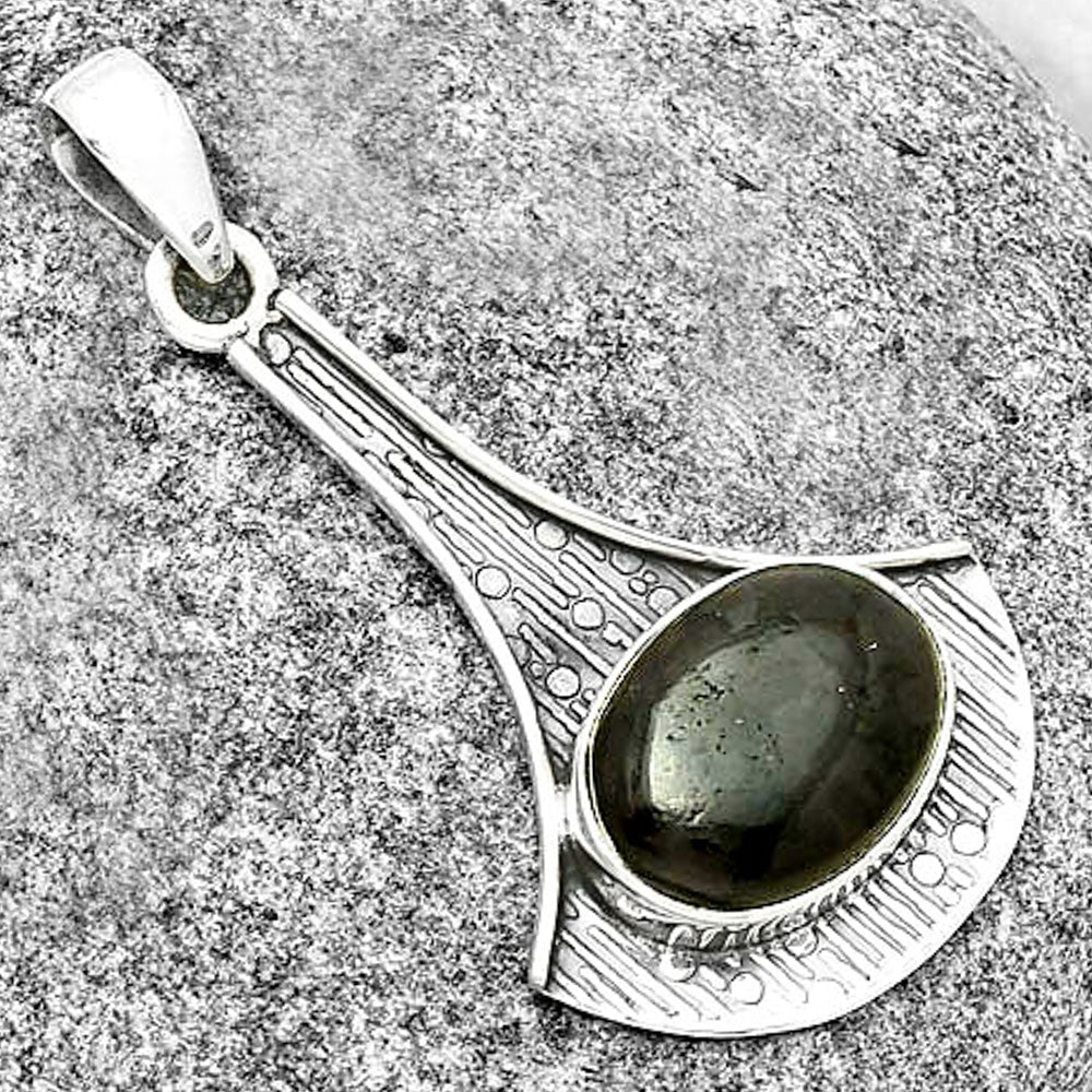 Natural Indigo Gabbro Pendant P-1195 SDP131583