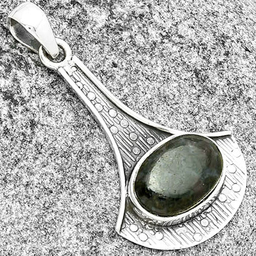 Natural Indigo Gabbro Pendant P-1195 SDP131592