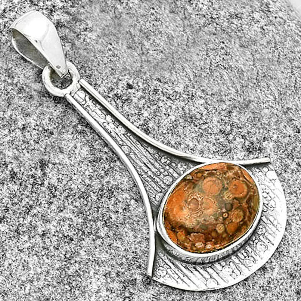 Natural Poppy Jasper Pendant P-1195 SDP131597