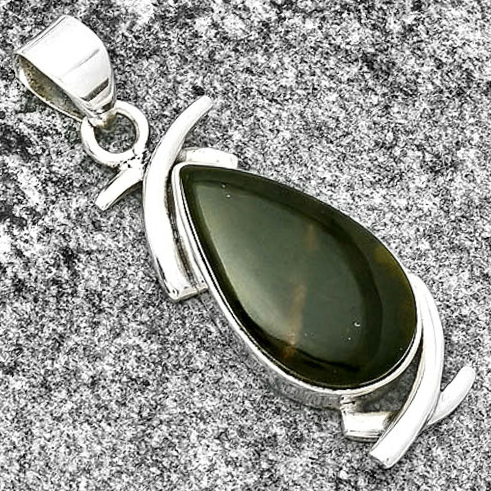 Natural Chrome Chalcedony Pendant P-1428 SDP131736