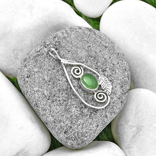 Natural Green Aventurine Pendant P-1221 SDP131742
