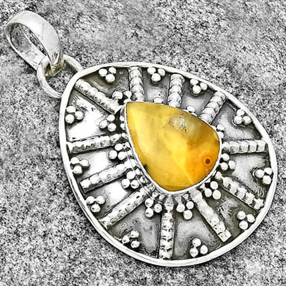 Natural Australian Prehnite Pendant P-1465 SDP131745