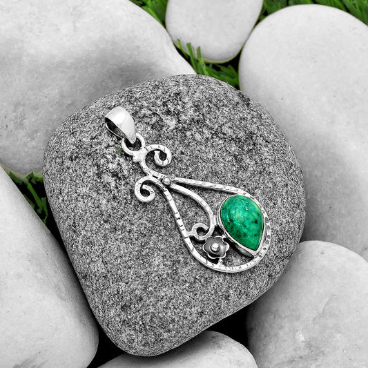 Natural Turquoise Magnesite Pendant P-1714 SDP131875