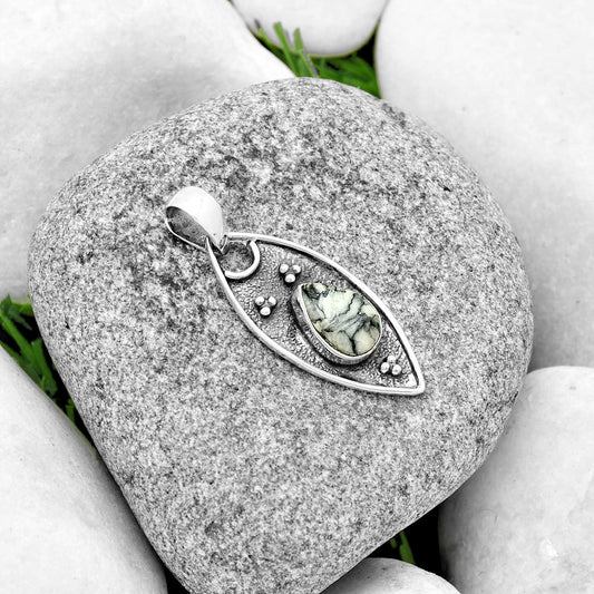 Natural Pinolith Stone Pendant P-1524 SDP132037