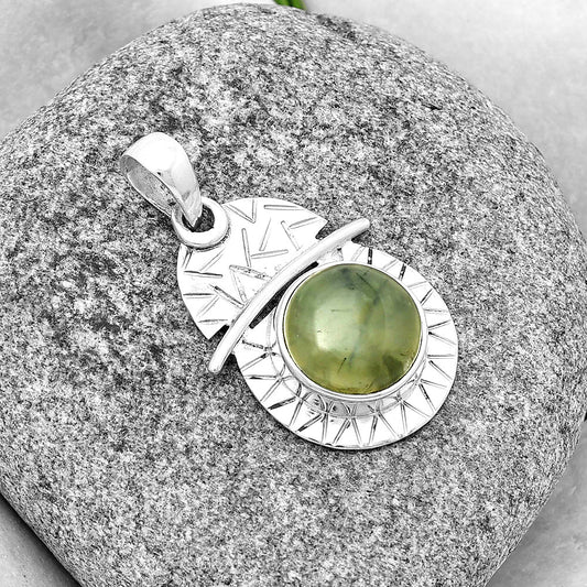 Natural Prehnite Pendant P-1191 SDP132373